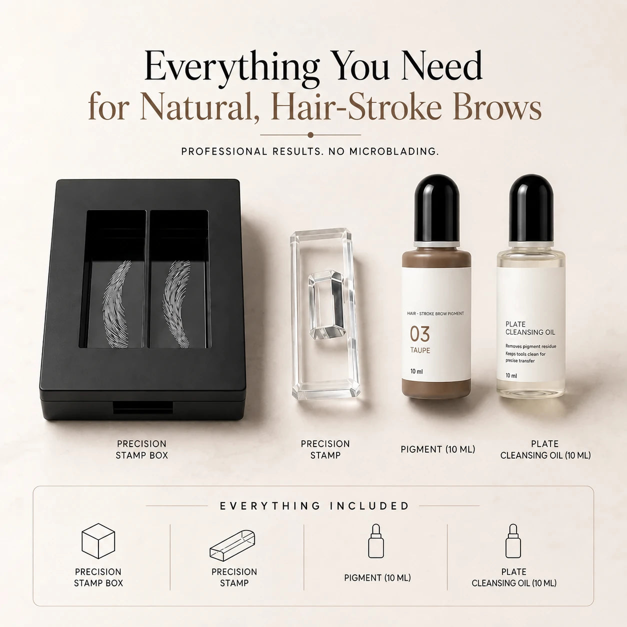 Everything included in the complete brow system