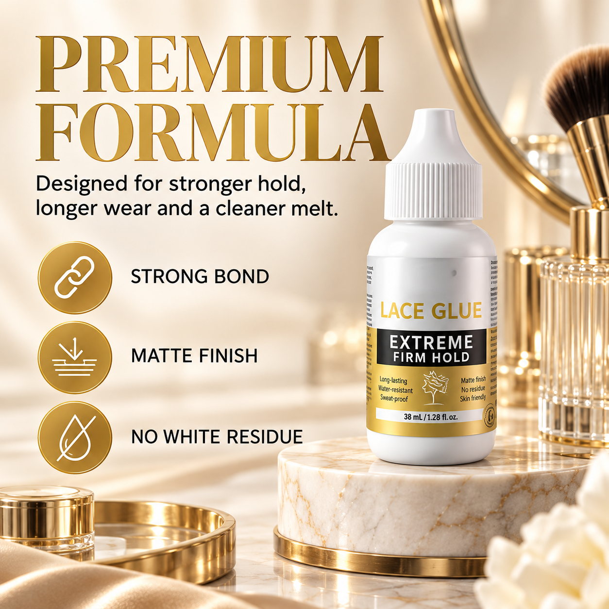 Premium lace glue formula product detail