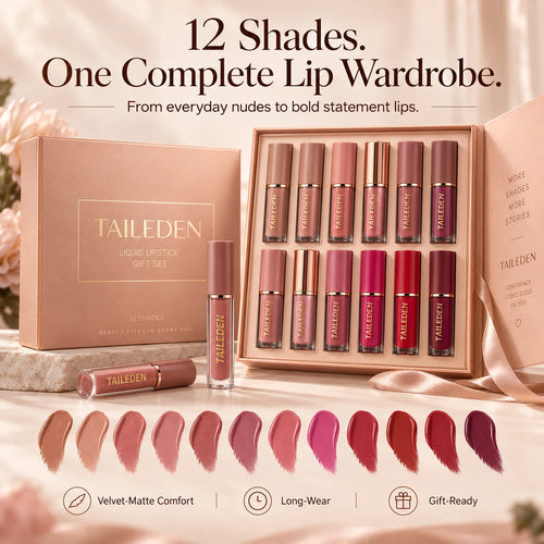 12-Color Liquid Lipstick Gift Set 🔥