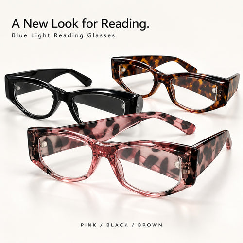 Women’s Square Blue Light Reading Glasses