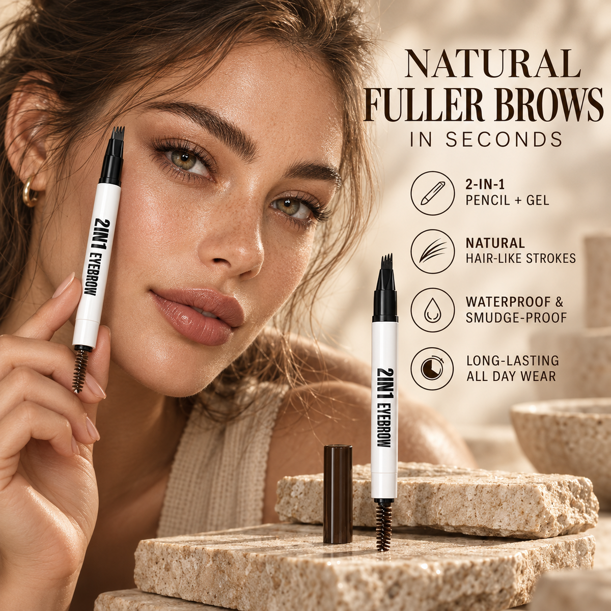 Brow Sculpt 2-in-1 Micro-Fork Pen & Tinted Gel 🔥