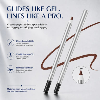 5-Shade Creamy Glide Waterproof Gel Eyeliner Set