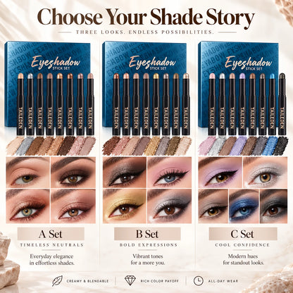 8-Piece Cream Eyeshadow Stick Set
