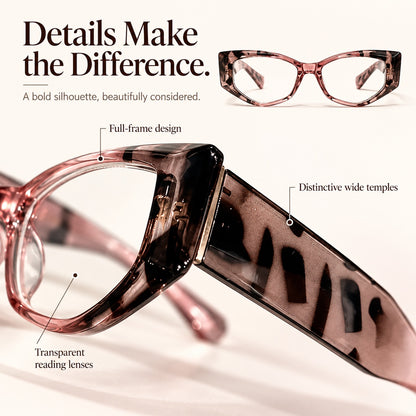 Women’s Square Blue Light Reading Glasses