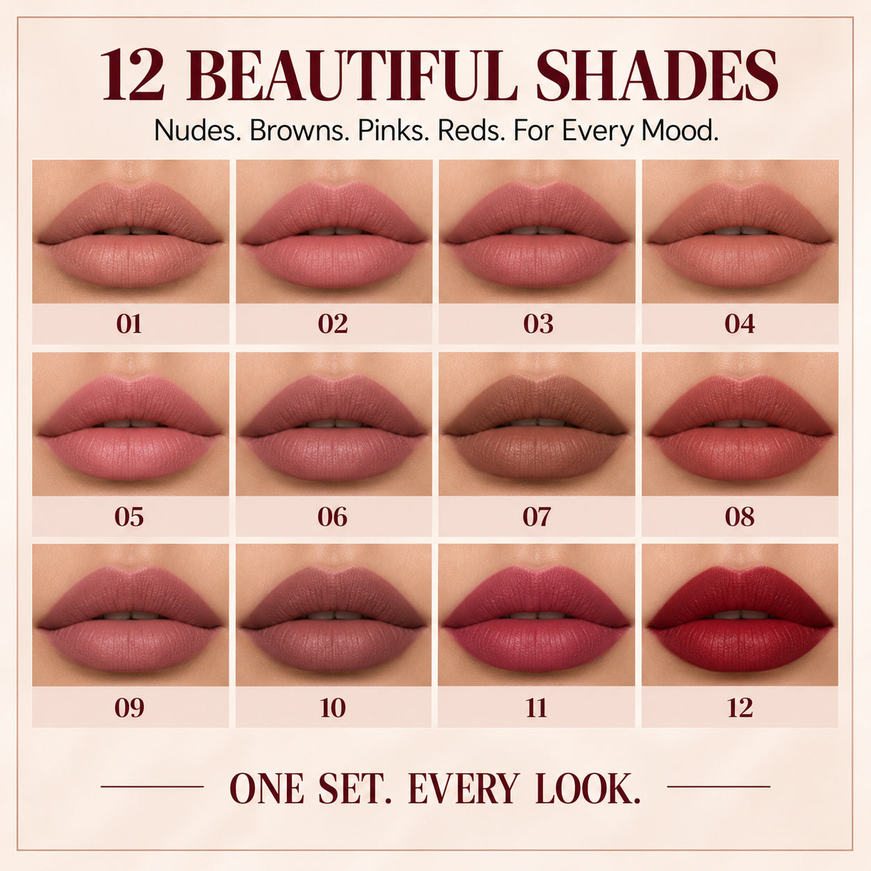 12 beautiful lip liner shades