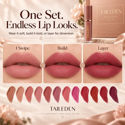 12-Color Liquid Lipstick Gift Set 🔥
