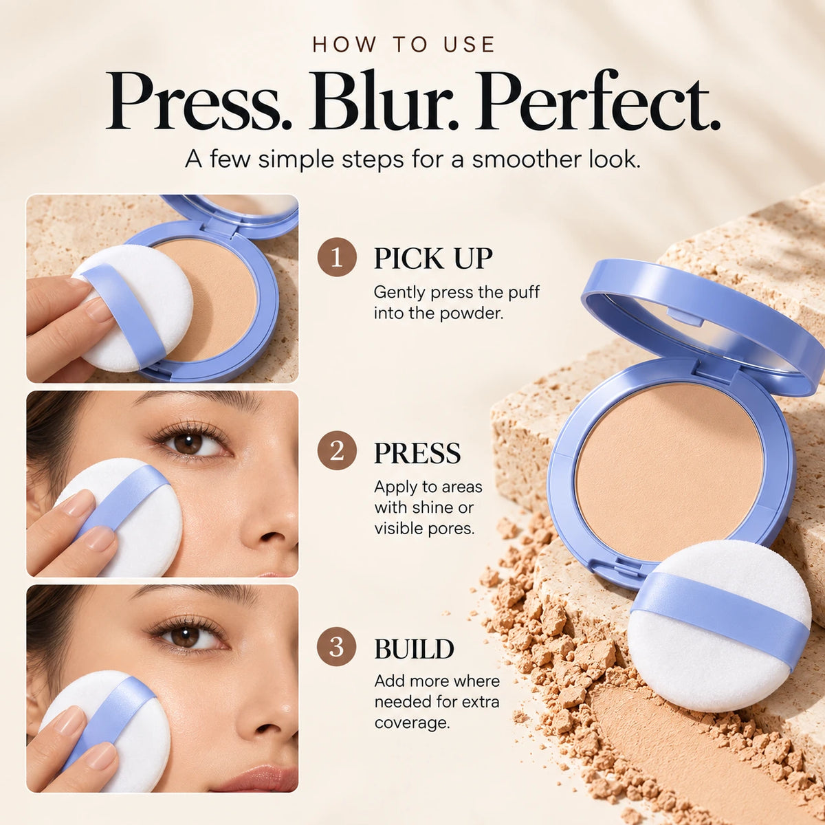 💜LAST DAY - BUY 1 GET 1 FREE💜Matte Perfection Pressed Powder 🔥