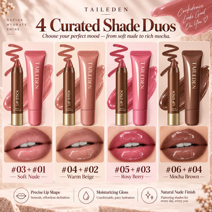 Lip Liner & Glossy Lip Oil Duo