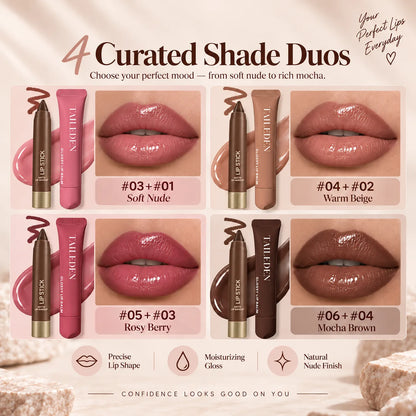 Lip Liner & Glossy Lip Oil Duo 🔥