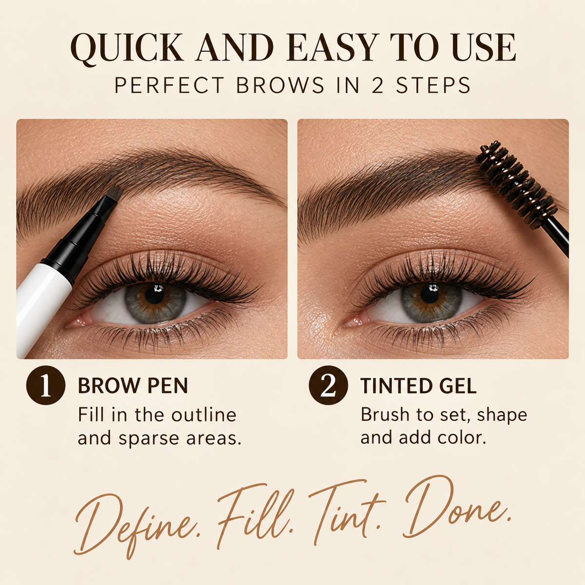Brow Sculpt 2-in-1 Micro-Fork Pen & Tinted Gel 🔥