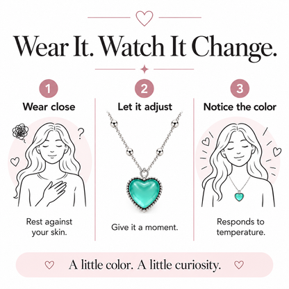 Color-Changing Heart Necklace 🔥
