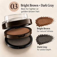 Shade 03 · Bright Brown + Dark Gray