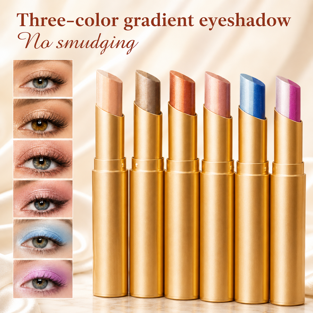 🔥LAST DAY SALE - BUY 1 GET 1 FREE!!🌸✨3 Colors in 1 Eyeshadow Stick