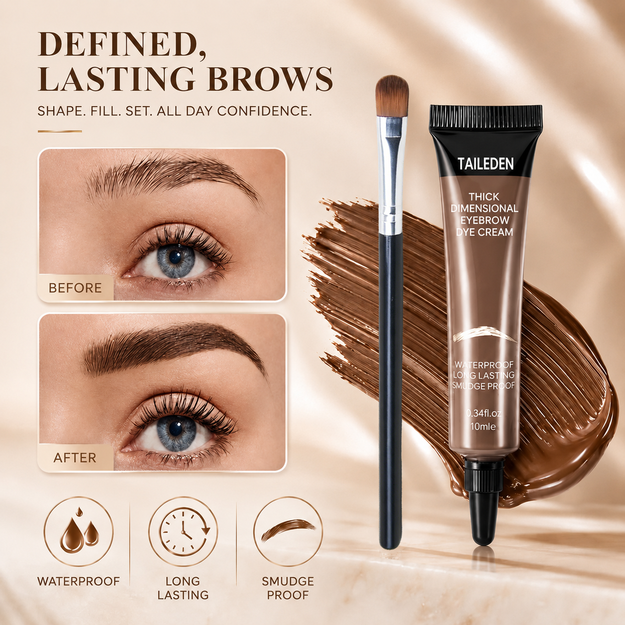 ⏳Last Day Buy 1 Get 1 Free ⭐ 24H Waterproof Brow Eyebrow Gel Tint 🔥