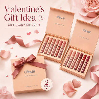 6-Piece Velvet Matte Liquid Lipstick Set