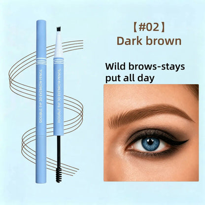 Waterproof 2-in-1 Micro-Fork Eyebrow Pen & Tinted Brow Gel