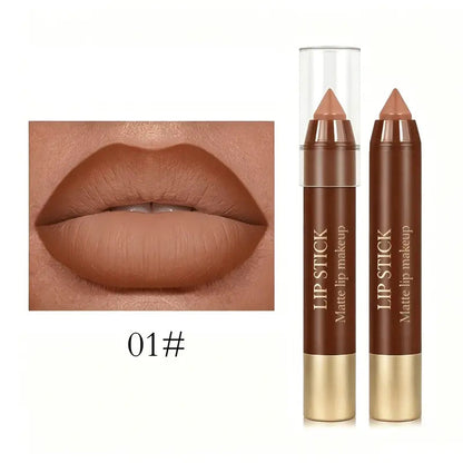 6-Piece Matte Creamy Lipstick Pencil Set 🔥