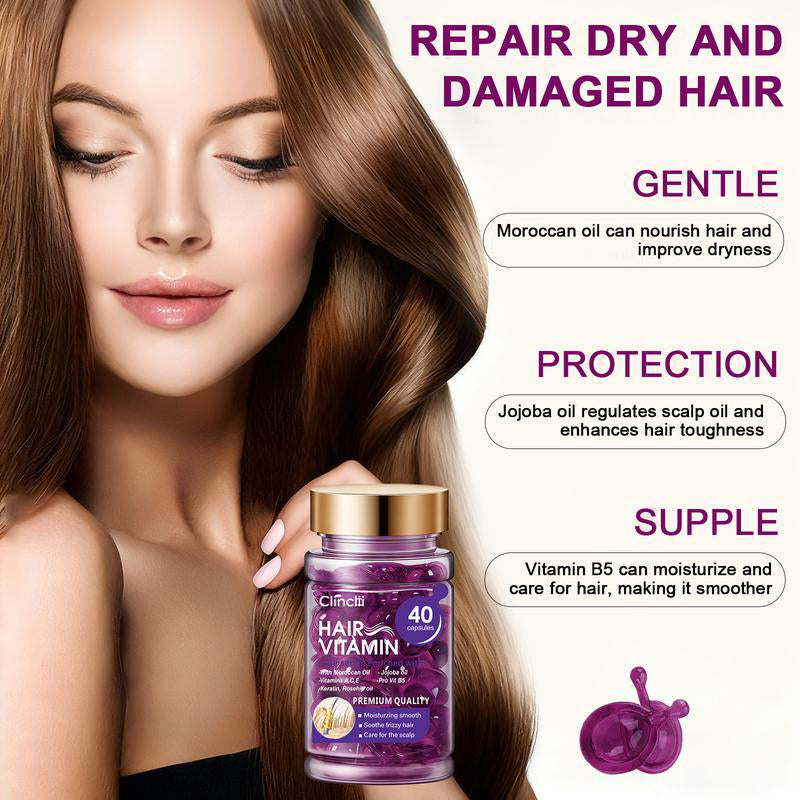 Violet Vitamin Hair Capsules with Argan Oil