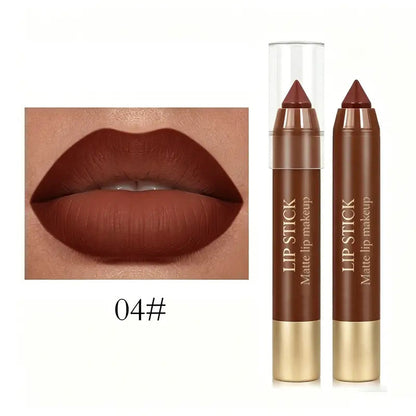 6-Piece Matte Creamy Lipstick Pencil Set 🔥