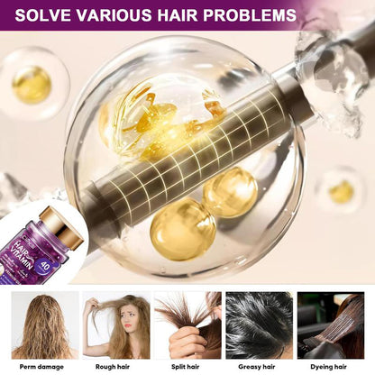 Violet Vitamin Hair Capsules with Argan Oil