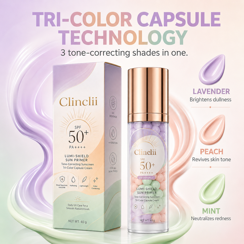 Three-Color Protective Isolation Cream with SPF 50 Coverage