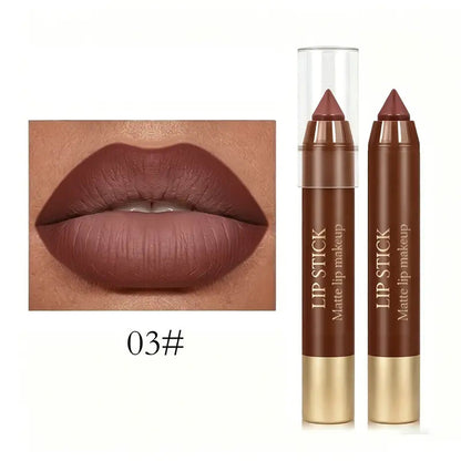 6-Piece Matte Creamy Lipstick Pencil Set 🔥
