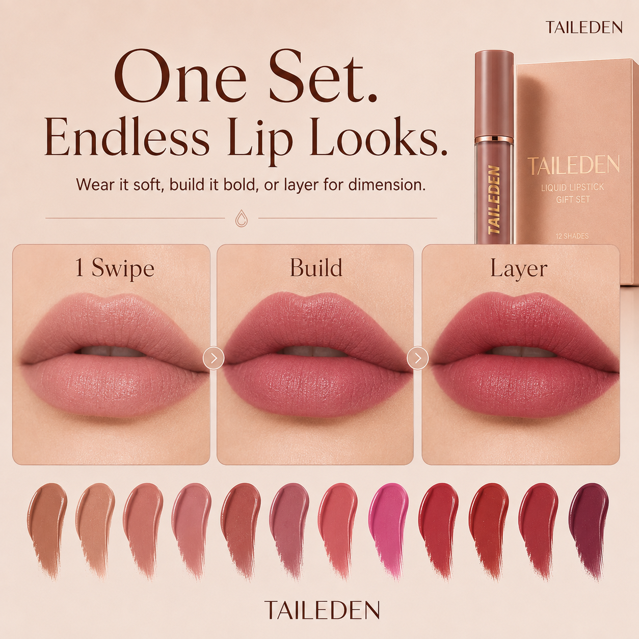 12-Color Liquid Lipstick Gift Set 🔥
