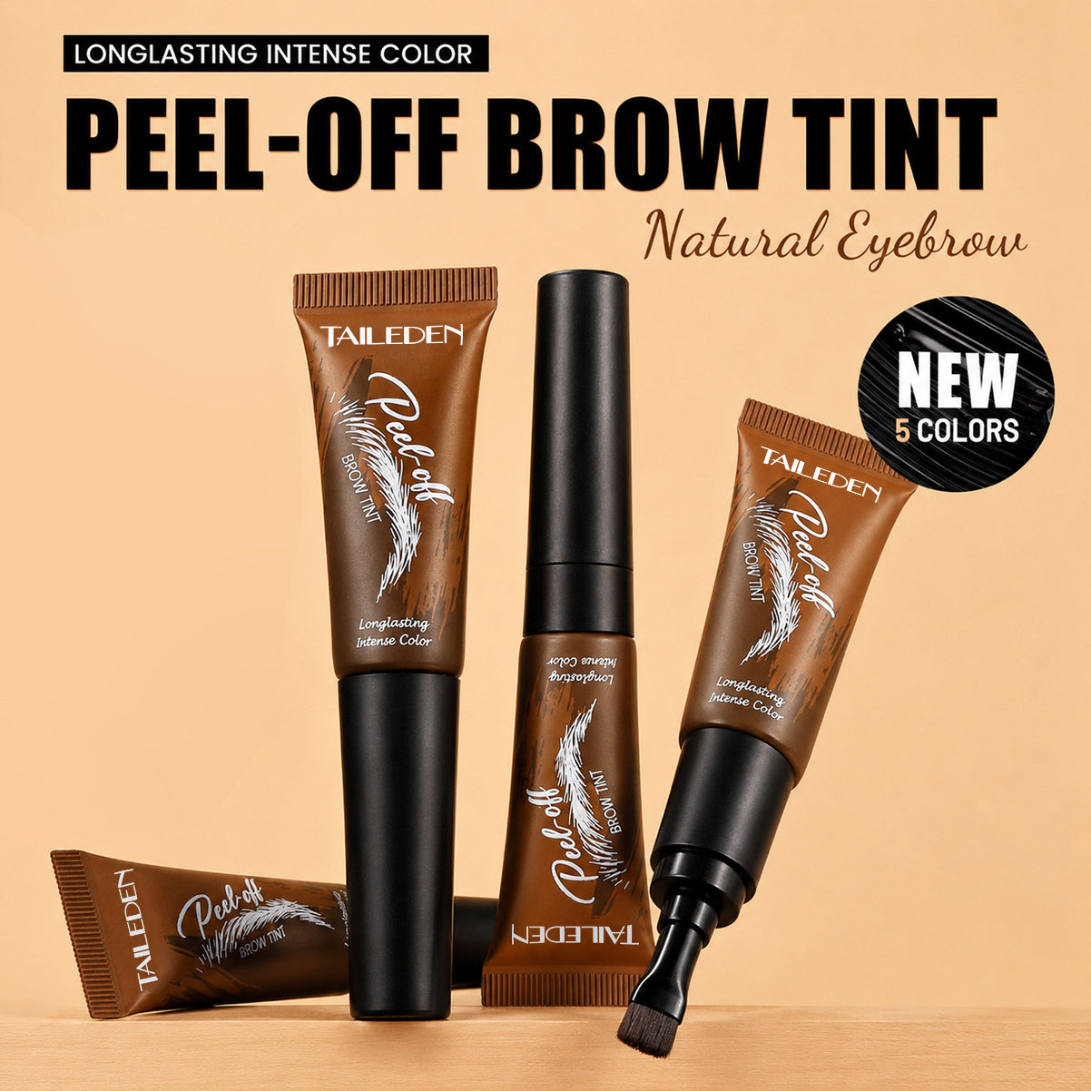 5-Color Tear-Off Waterproof Brow Tint 🔥