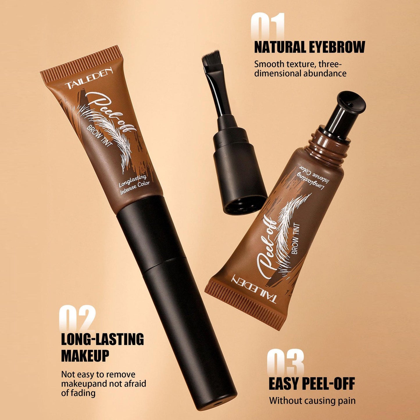 5-Color Tear-Off Waterproof Brow Tint 🔥