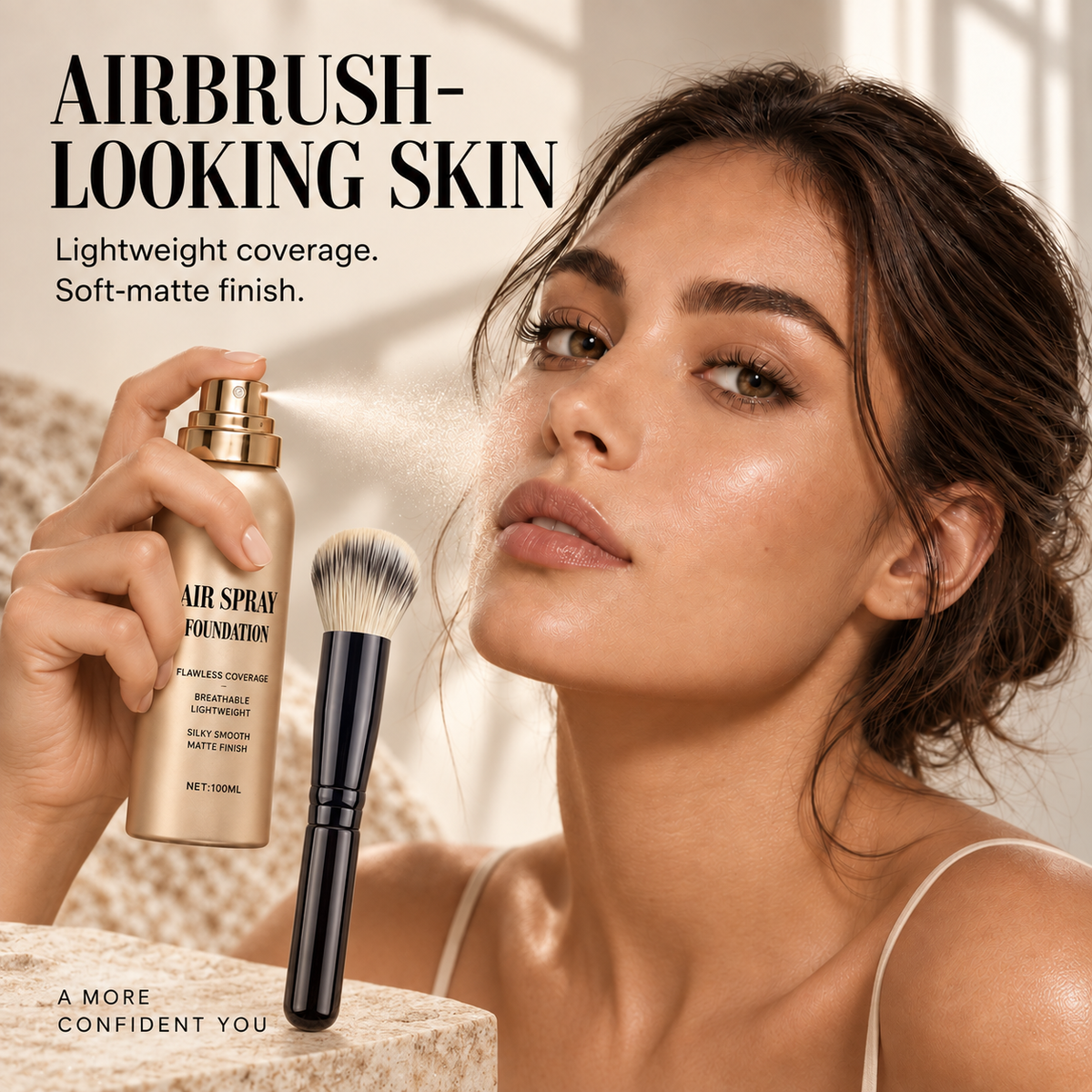 Lightweight Airbrush Spray Foundation
