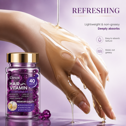 Violet Vitamin Hair Capsules with Argan Oil 🔥