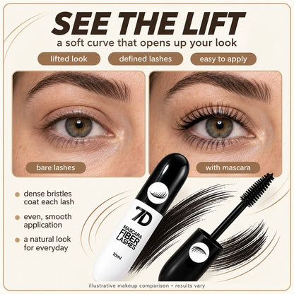 7D Silk Fiber Black Lengthening Mascara