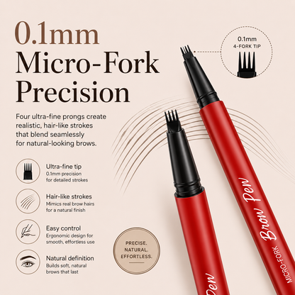 2-Pack Micro-Fork Eyebrow Pens 🔥