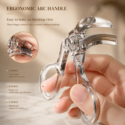 Pinch-Free Lash Curler with Comb