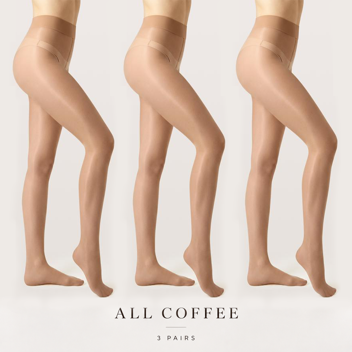 Silky Sheer High-Waist Pantyhose — 3 Pack 🔥