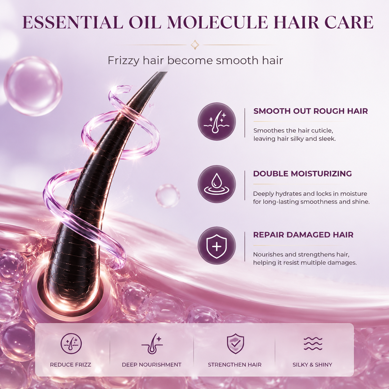 Violet Vitamin Hair Capsules with Argan Oil 🔥