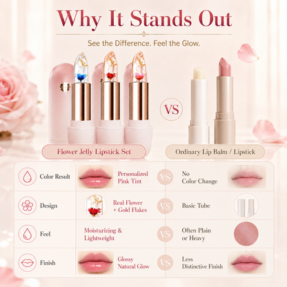 3-Piece Petal Color-Changing Lipstick Set