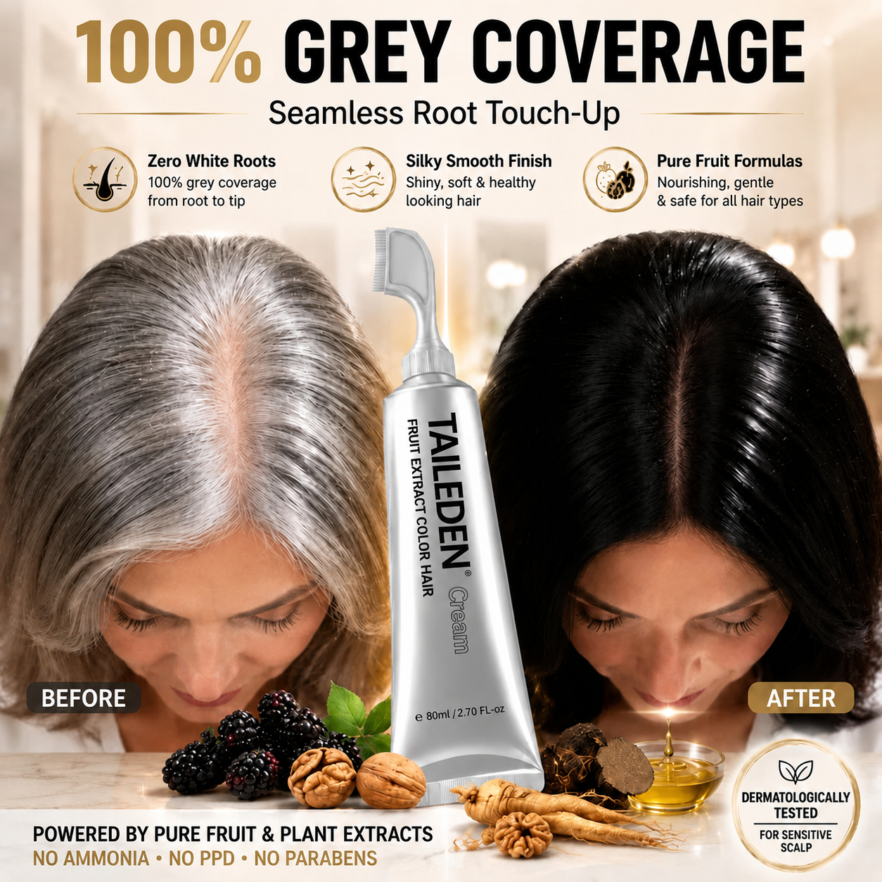 Botanical 3-in-1 Hair Color Comb Cream 🔥
