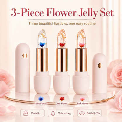 3-Piece Petal Color-Changing Lipstick Set