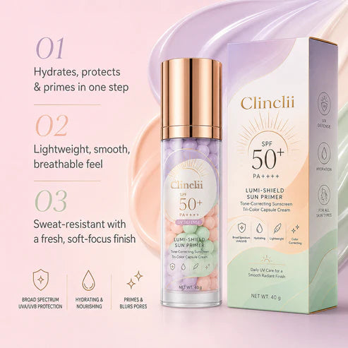 Three-Color Protective Isolation Cream with SPF 50 Coverage