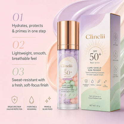 Three-Color Protective Isolation Cream with SPF 50 Coverage