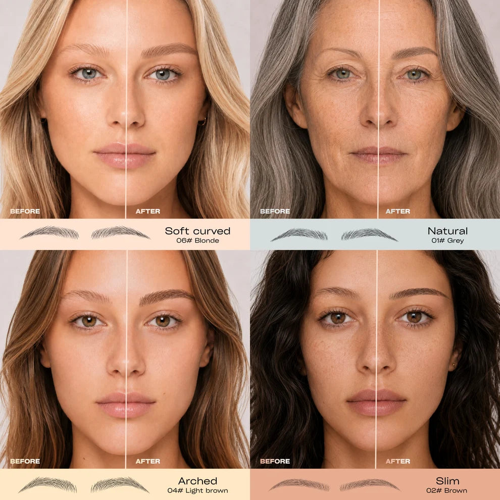 Precision Hair-Stroke Brow Stamp System 🔥