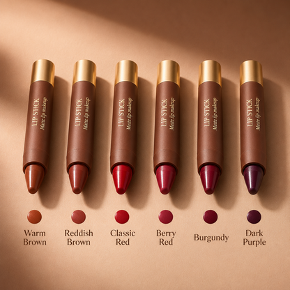 6-Piece Matte Creamy Lipstick Pencil Set 🔥