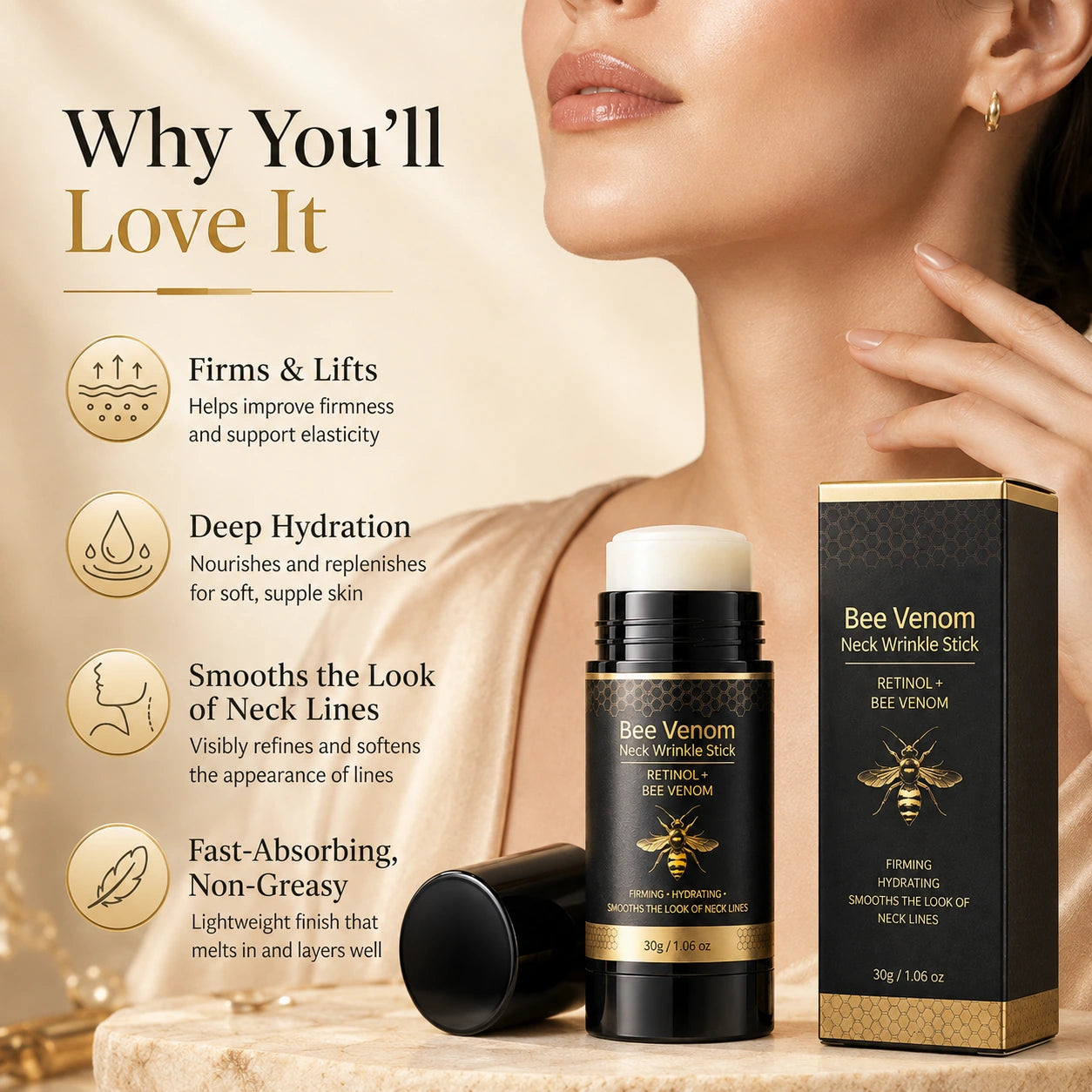Firming hydrating smoothing neck care benefits