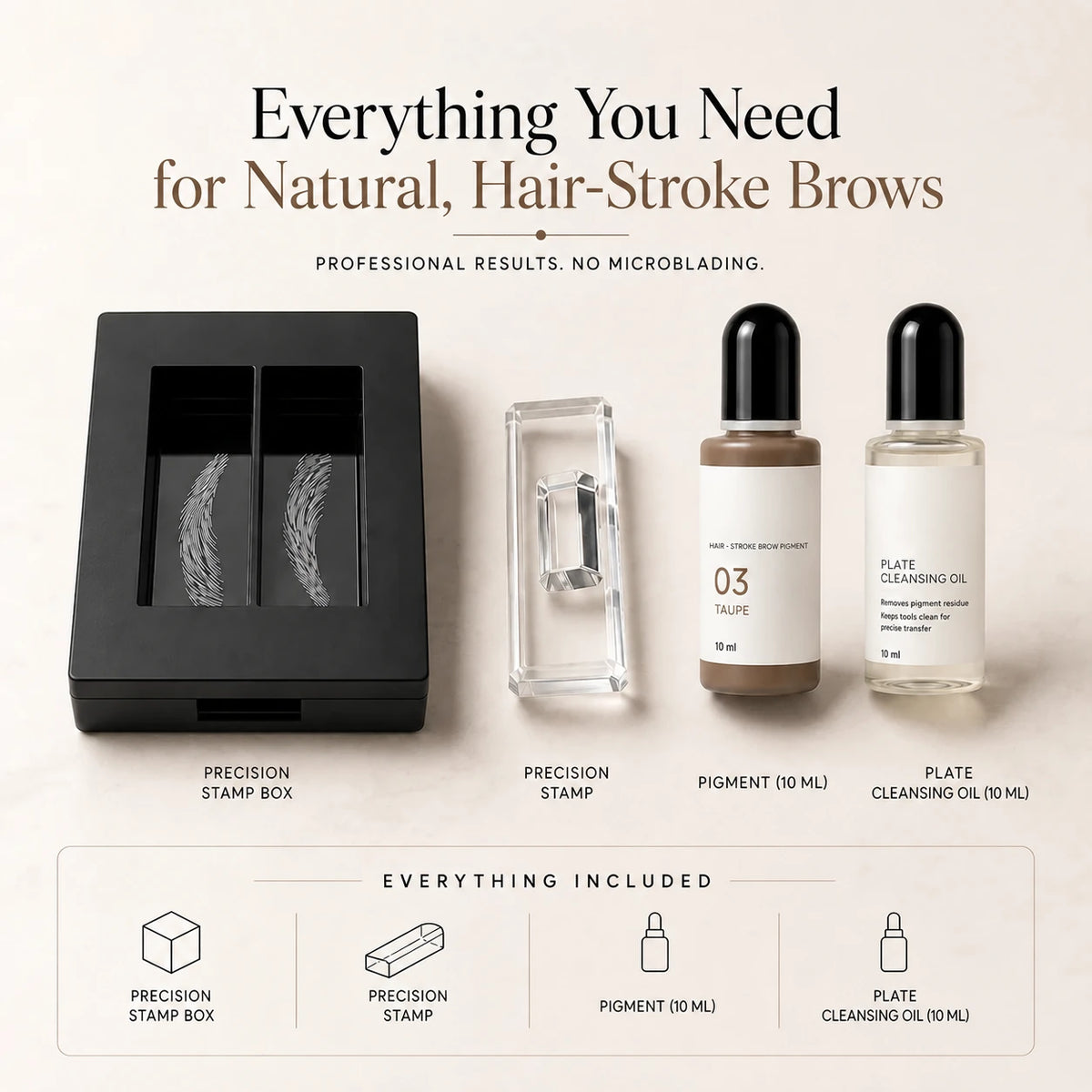 Precision Hair-Stroke Brow Stamp System 🔥