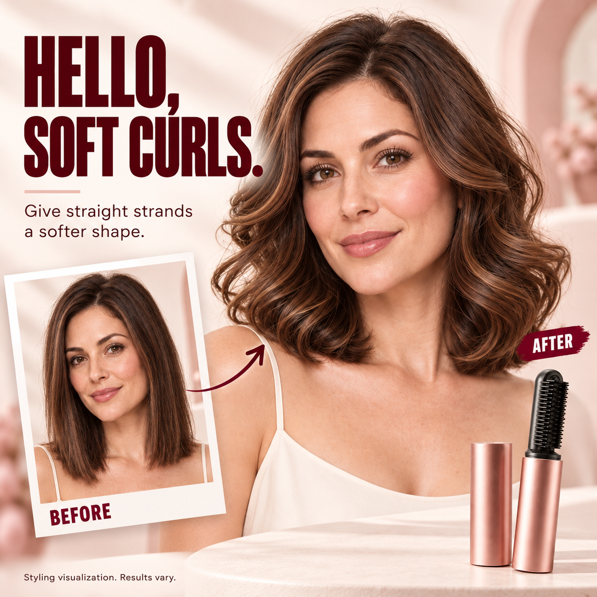 Mini Cordless Hot Brush – Bangs & Root Volume