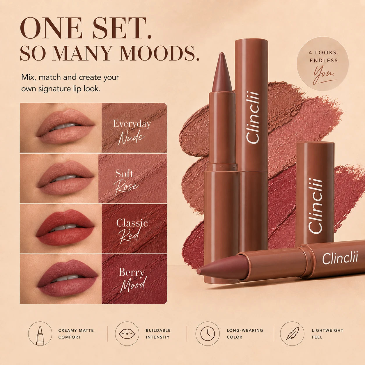 Velvet Matte Lip Crayon Collection
