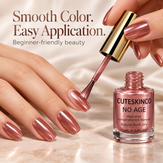 Rose Gold Mirror Shine Nail Polish