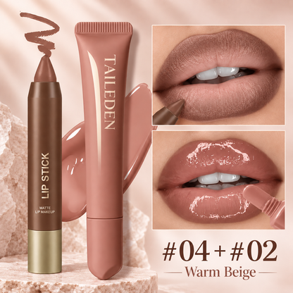 Lip Liner & Glossy Lip Oil Duo