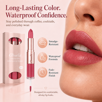 3-Piece 2-in-1 Matte Lip & Gloss Duo Set